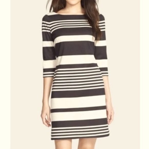 NWT Eliza J | Striped Knit Shift Dress - Picture 1 of 7